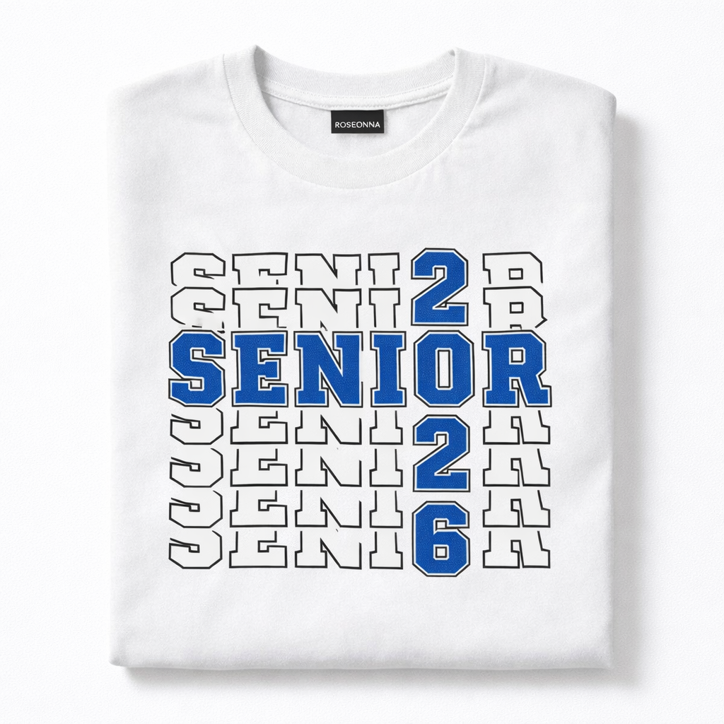 Custom Class of 2026 Graduation Shirt | Bold Varsity Senior Tee | Personalized Graduation Outfit