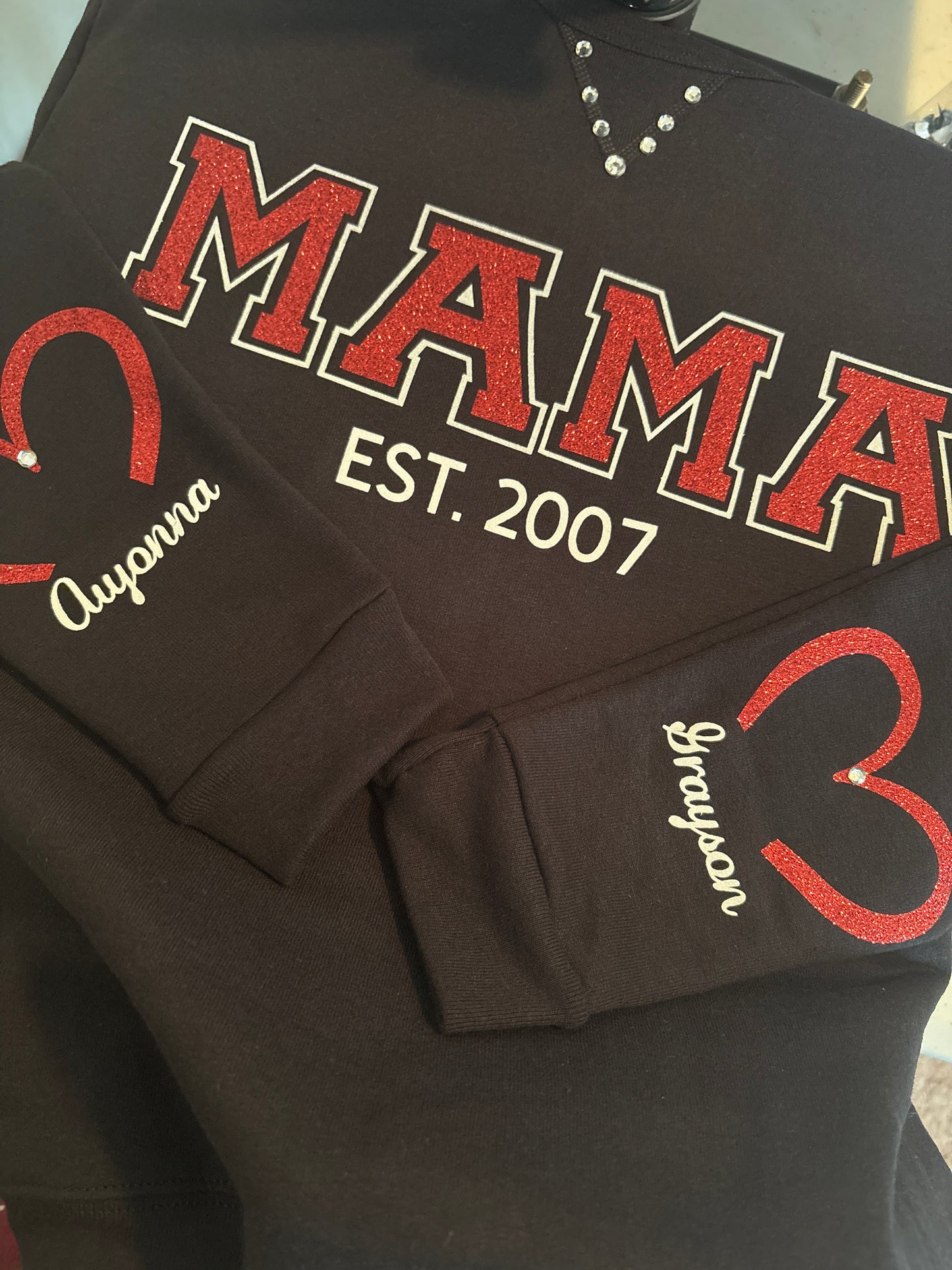 Customized Mama Est. Crewneck