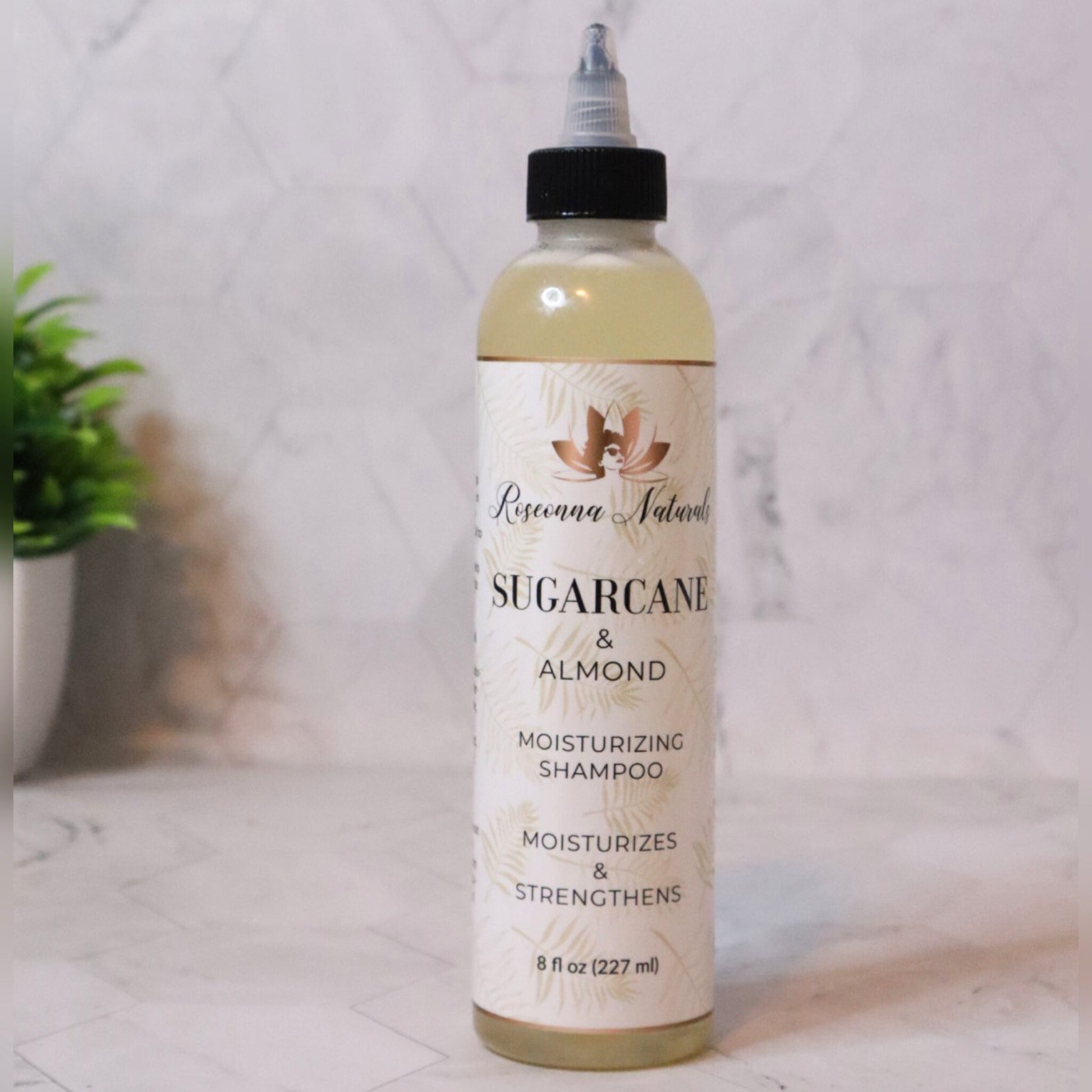 Sugarcane & Almond Moisturizing Shampoo - Roseonna Naturals