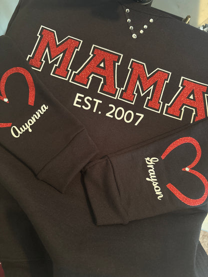 Customized Mama Est. Crewneck