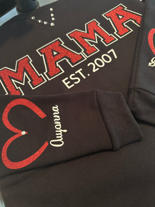 Customized Mama Est. Crewneck