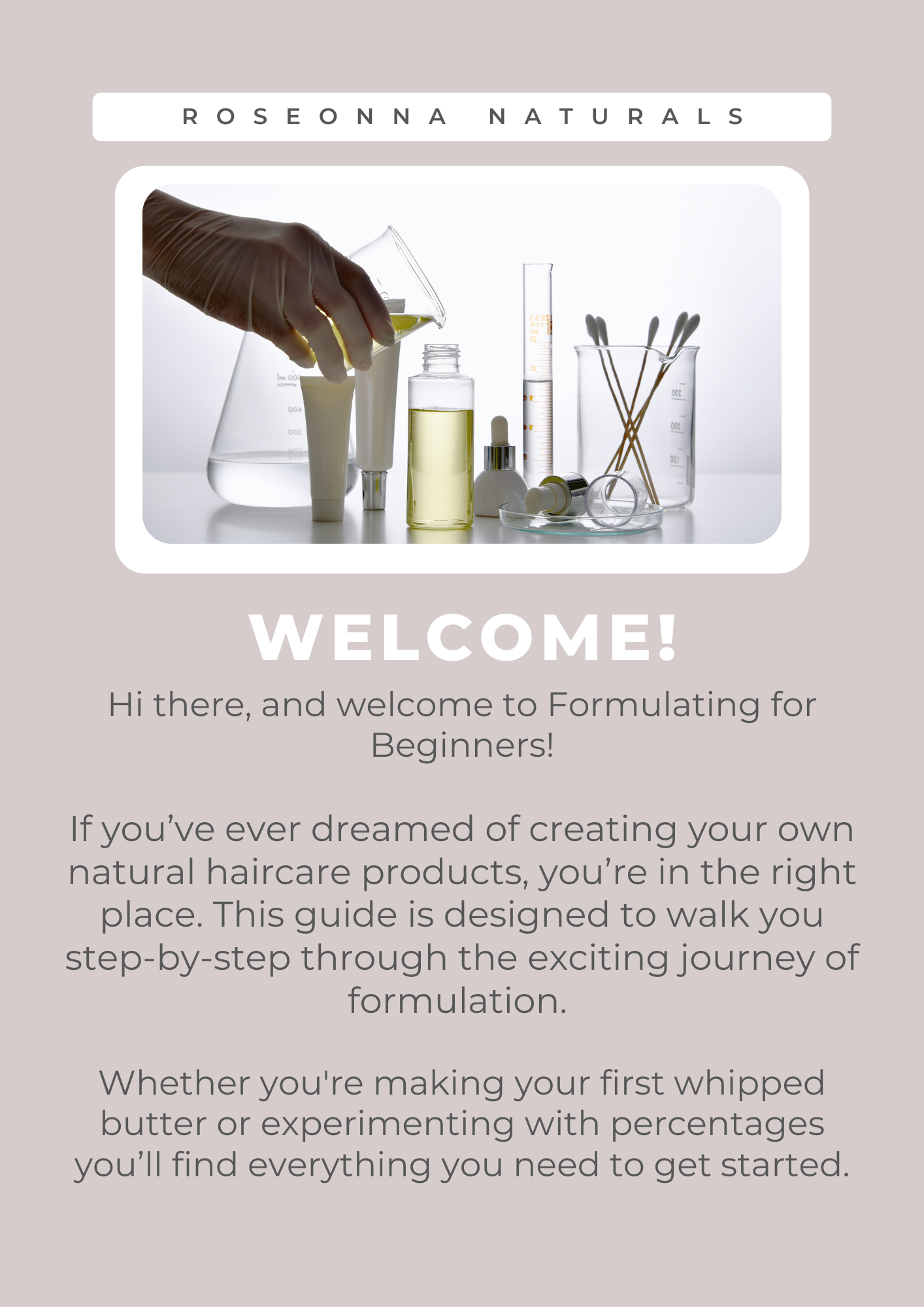 Formulators Guide To Formulating : For Beginners - Roseonna Naturals