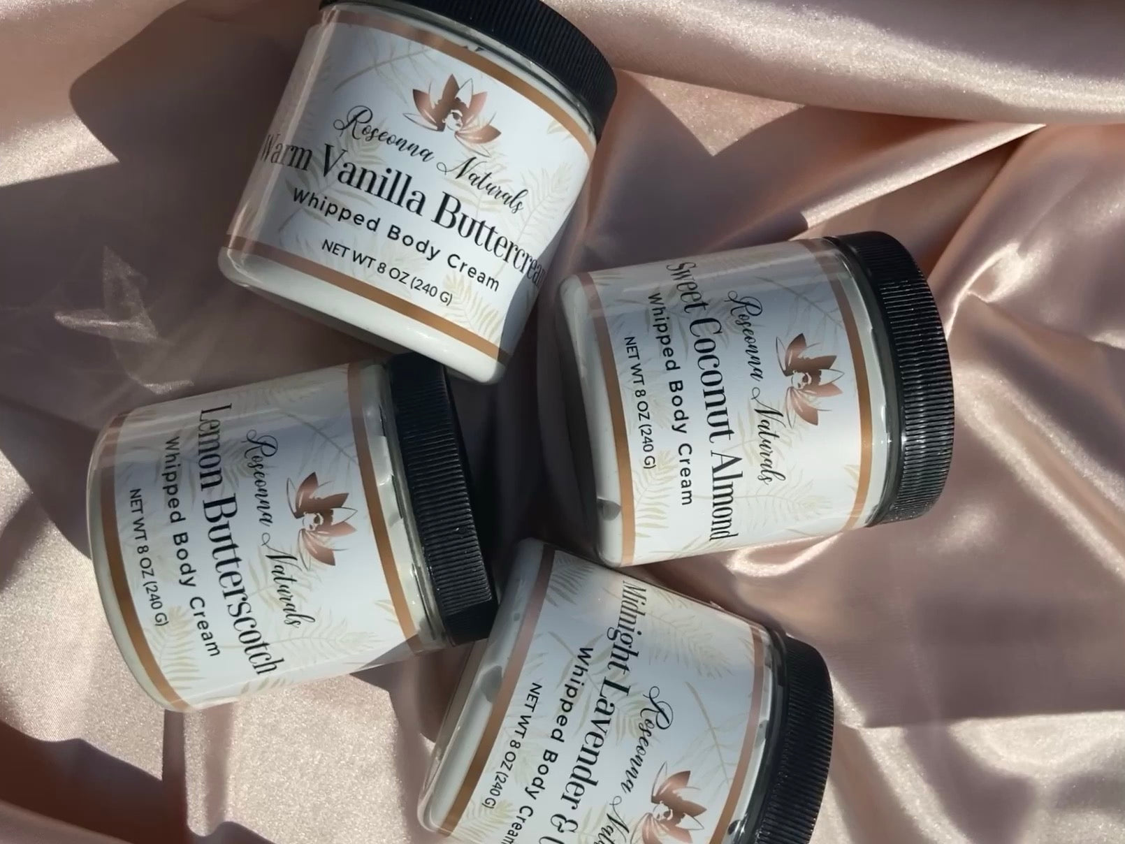 Sweet Coconut Almond Whipped Body Cream - Roseonna Naturals