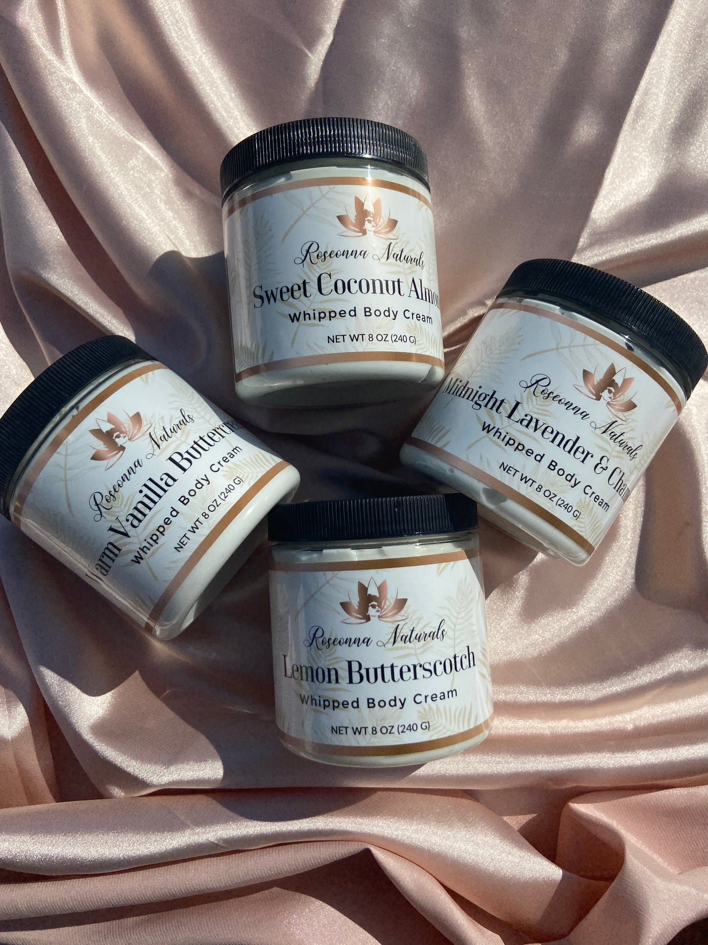 Warm Vanilla Buttercream Whipped Body Cream - Roseonna Naturals