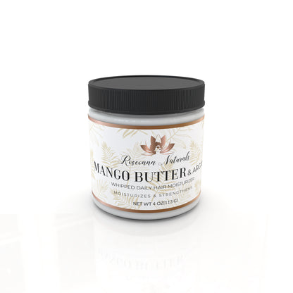Mango Butter & Argan Whipped Daily Hair Moisturizer - Roseonna Naturals