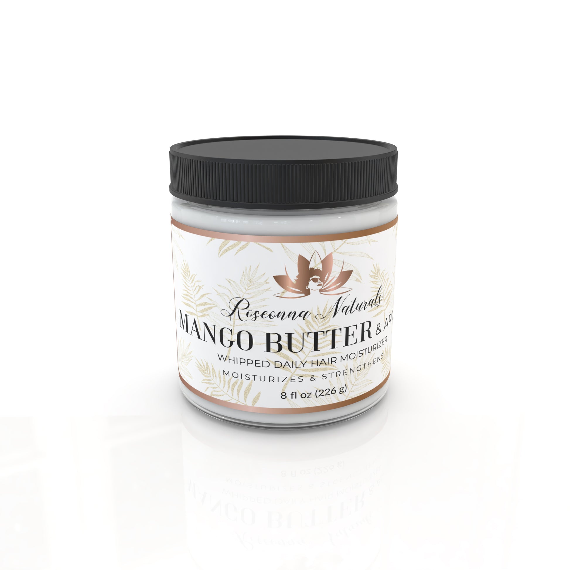 Mango Butter & Argan Whipped Daily Hair Moisturizer - Roseonna Naturals