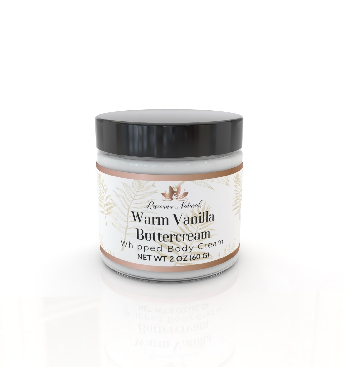 Warm Vanilla Buttercream Whipped Body Cream - Roseonna Naturals