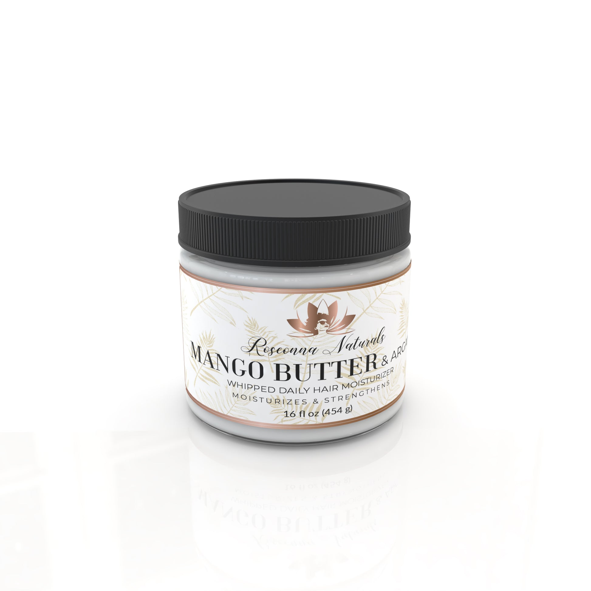 Mango Butter & Argan Whipped Daily Hair Moisturizer - Roseonna Naturals