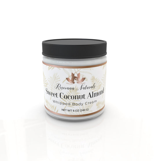 Sweet Coconut Almond Whipped Body Cream - Roseonna Naturals