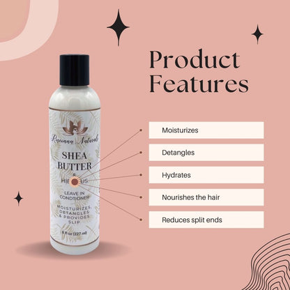 Shea Butter & Hibiscus Leave in Conditioner - Roseonna Naturals
